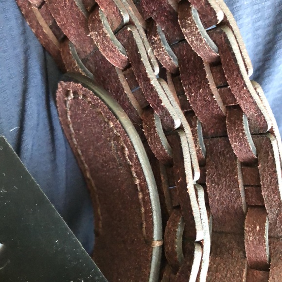 FRYE men’s leather belt size 40 - Picture 3 of 8